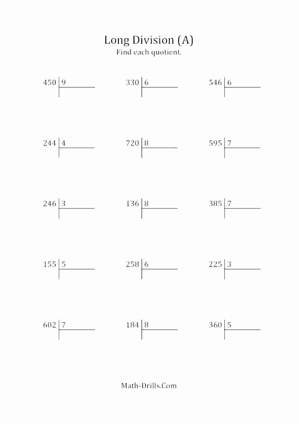 Double Digit Division Worksheets Printable Long Division Worksheets Easy without for Grade