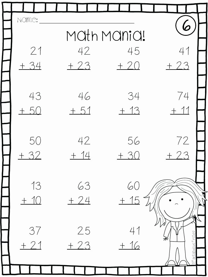 Double Facts Worksheets Addition with and without Regrouping Worksheets Double Digit