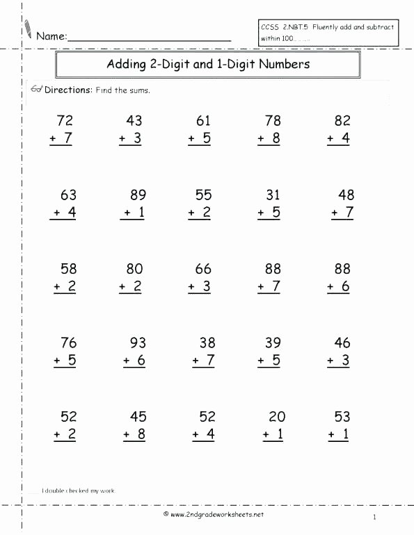 Double Facts Worksheets Math Worksheets On Addition with Regrouping – Kcctalmavale