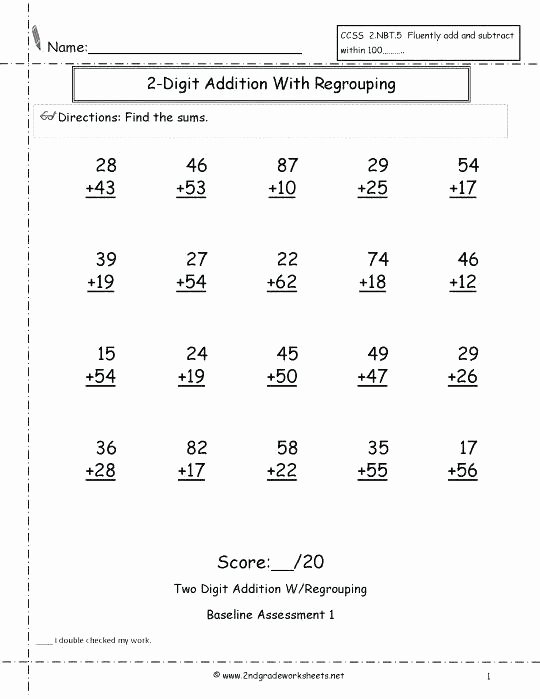 Doubles Addition Facts Worksheets Math Worksheets Double Digit Addition
