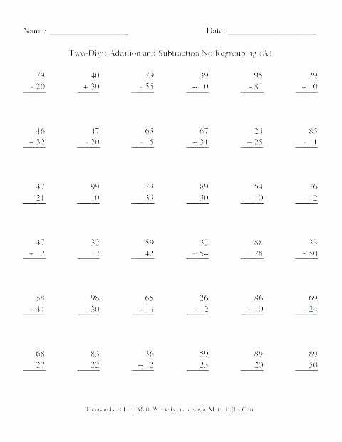 Doubles Addition Worksheet 2 Digit Subtraction Worksheets Grade 3 Regrouping Double