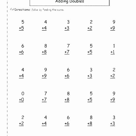 Doubles Facts Worksheets Addition Practice Worksheets