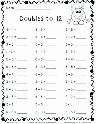 Doubles Math Worksheet Near Doubles Worksheet – Eastcooperspeakeasy