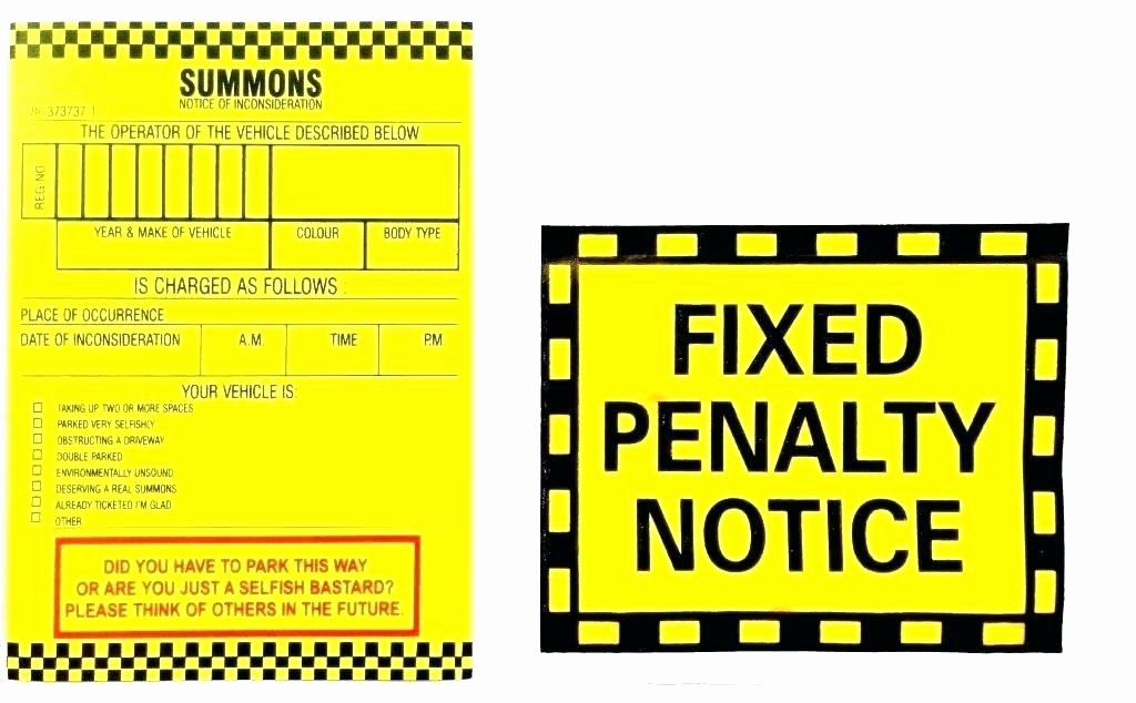 Doubles Rap Printable Violation Ticket Template Fake Parking Printable Standard
