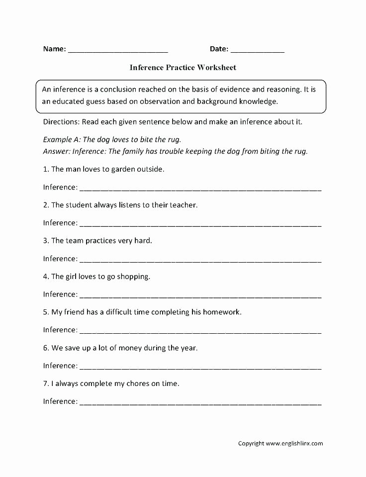 Drawing Conclusions Worksheets 4th Grade Drawing Conclusions Worksheets Grade Making Inferences
