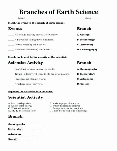 Earthquake Worksheets Middle School Lovely Free Printable Earth Science Worksheets