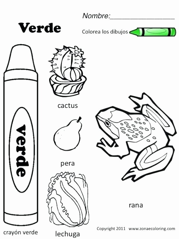 Easy Color by Number Worksheets Spanish Color by Number Worksheets