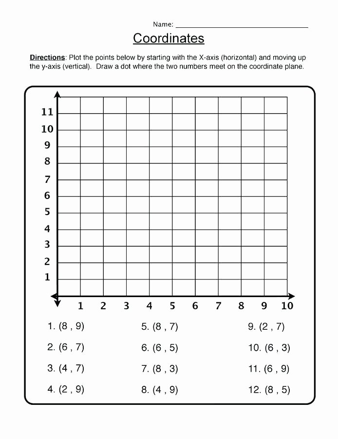 Easy Coordinate Graphing Pictures Fresh Coordinate Graph Paper with Numbers
