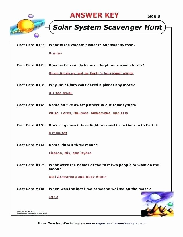 Eclipse Worksheets for Middle School solar System Worksheets High School