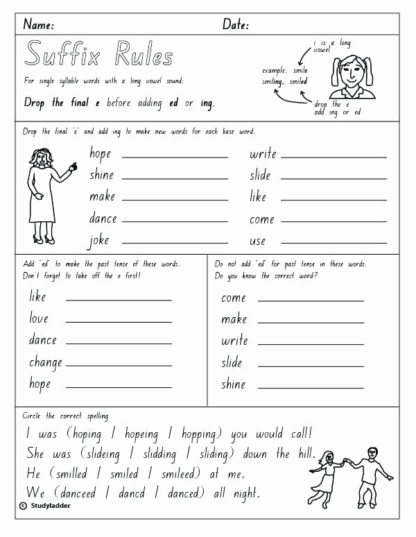 Ed and Ing Endings Worksheets Suffix Worksheets Ed Library and Grade 3 Ed Ing Verb Endings