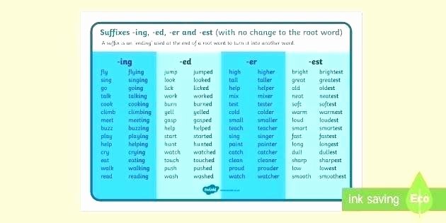 Ed and Ing Worksheets Endings with Er and Est Worksheet Ed Worksheets Connect to