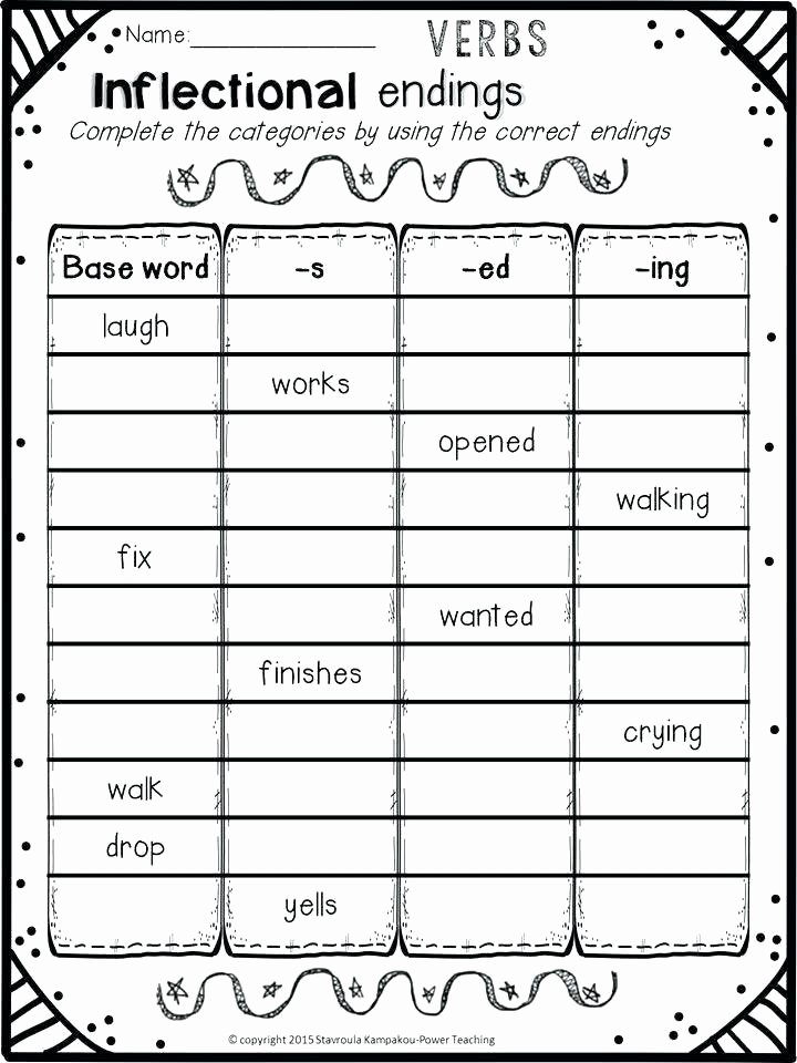 Ed Ending Worksheets the Ed sort Mamas Learning Corner Ed Pronunciation Worksheet Pdf