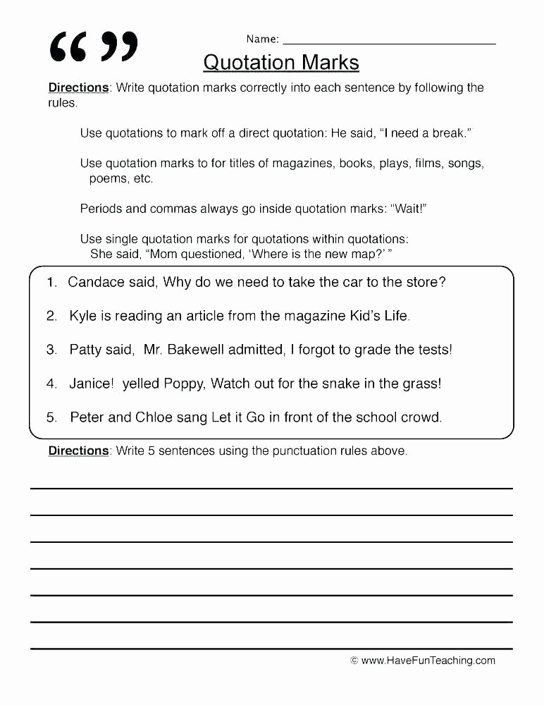 2nd Grade Editing Worksheets Free Fix It Up Sentences Sentence