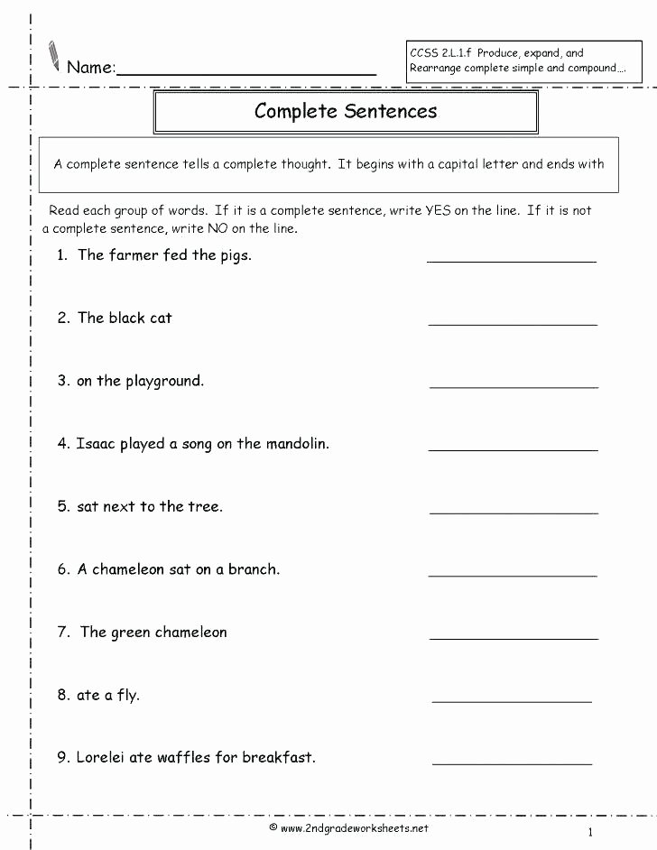 Editing Worksheet 2nd Grade Number Sentence Worksheets 2nd Grade