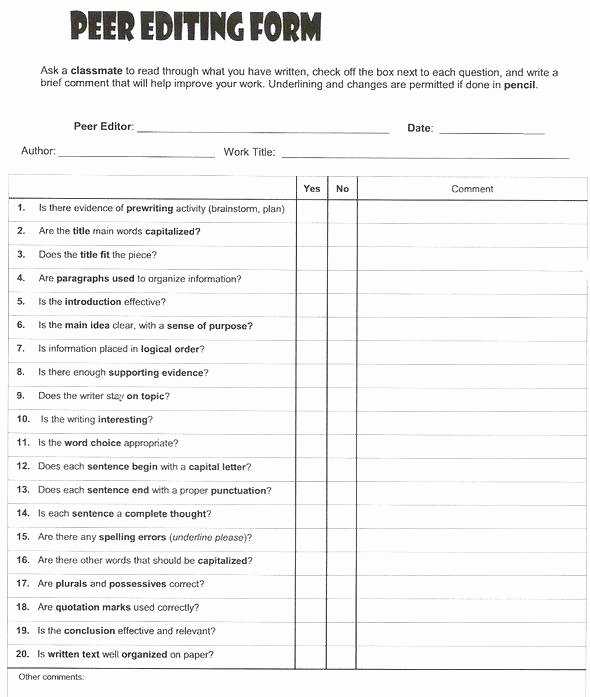 Editing Worksheet 3rd Grade Revising and Editing Worksheets Middle School Unique Best
