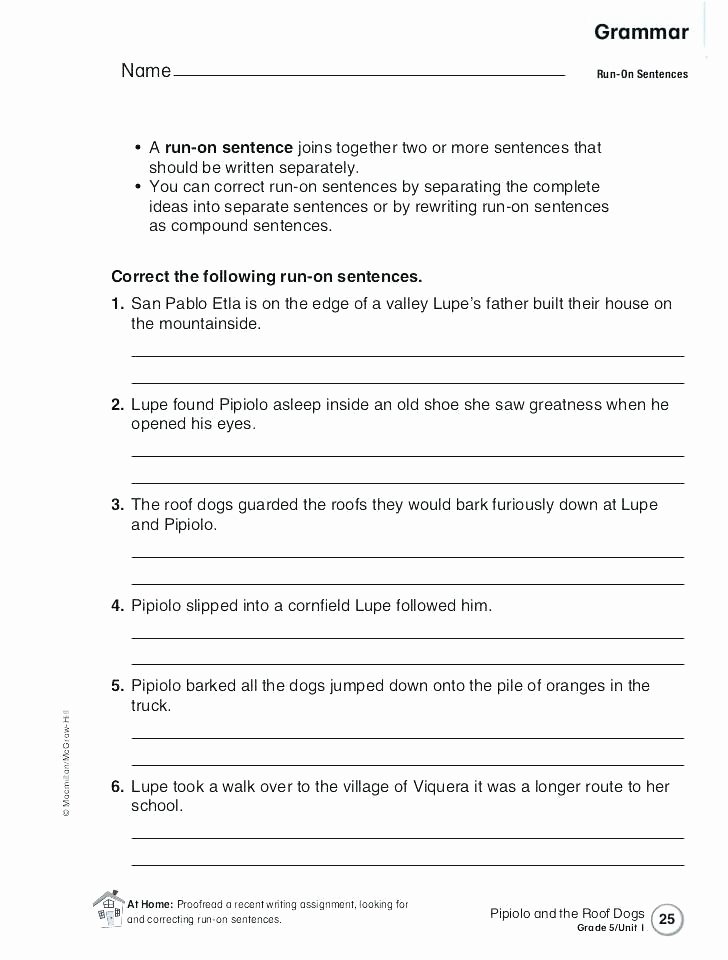 Editing Worksheet Middle School Direct Object Worksheets for Middle School