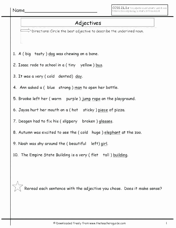 Editing Worksheets 2nd Grade Correct the Sentence Capitalization and Punctuation