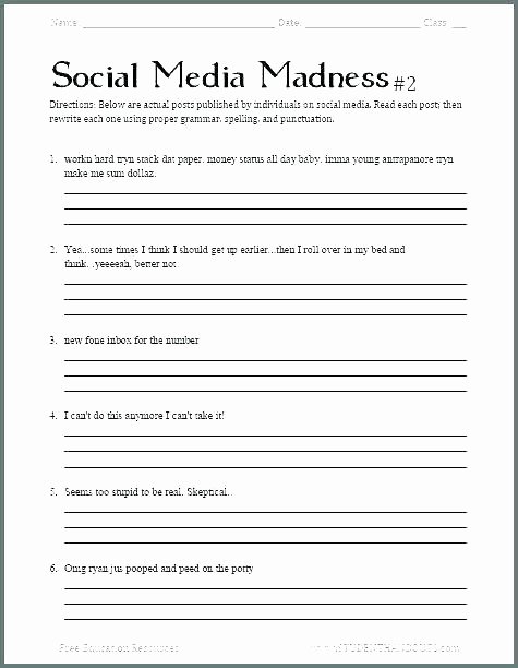 Editing Worksheets 2nd Grade Free Editing Worksheets for 3rd Grade – Onlineoutlet