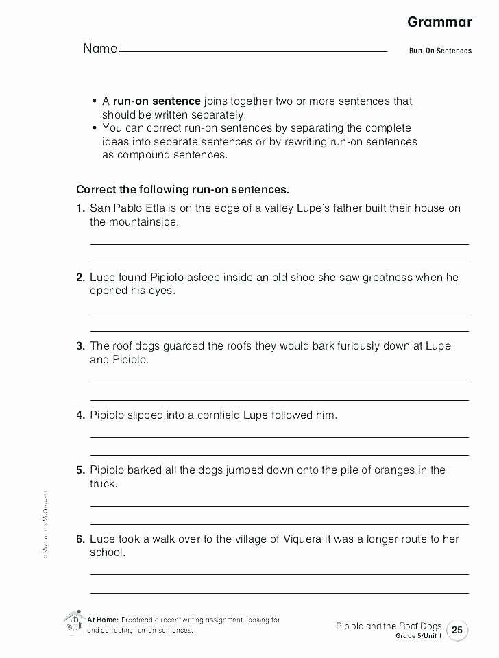 Editing Worksheets for High School Editing Grammar Worksheets