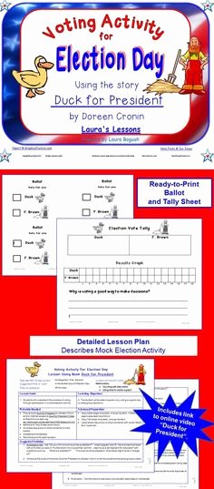 Election Day Worksheets 62 Best President Election Images In 2016