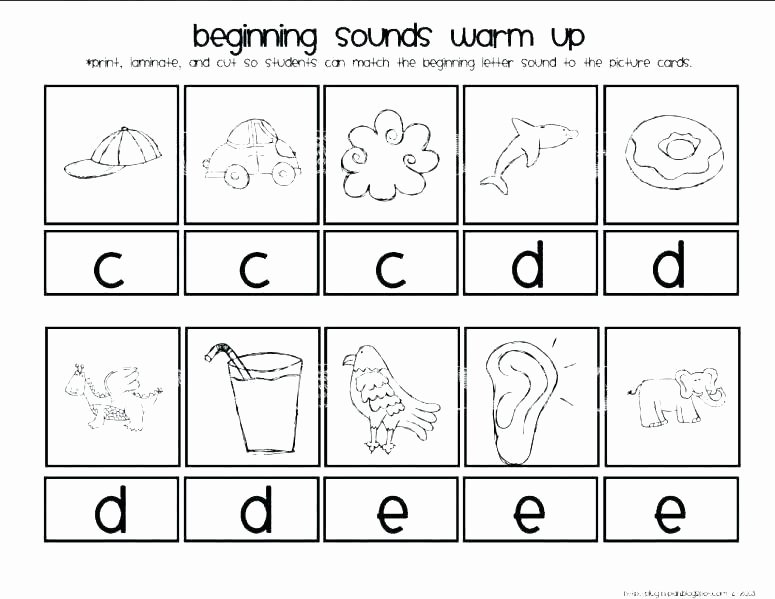 Ending sound Worksheets Fresh Alphabet and sounds Worksheets Beginning Letter sound Words