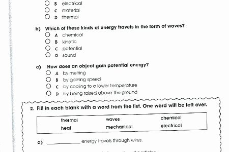 Energy 4th Grade Worksheets Gravity Worksheets for Kindergarten thermal Energy Worksheet