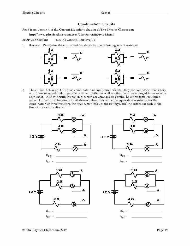 Energy Worksheets for 4th Grade 4th Grade Science Electricity Worksheets Series Circuit