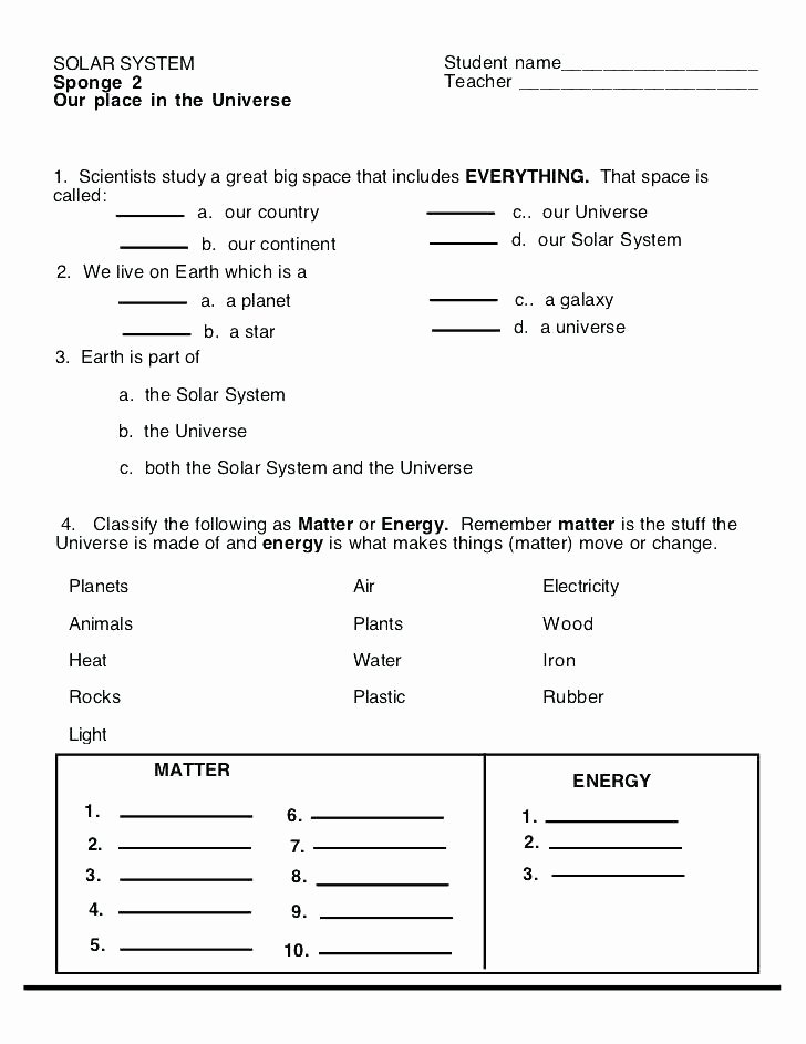 Energy Worksheets for 4th Grade Grade Physical Science Worksheets First Energy Worksheet