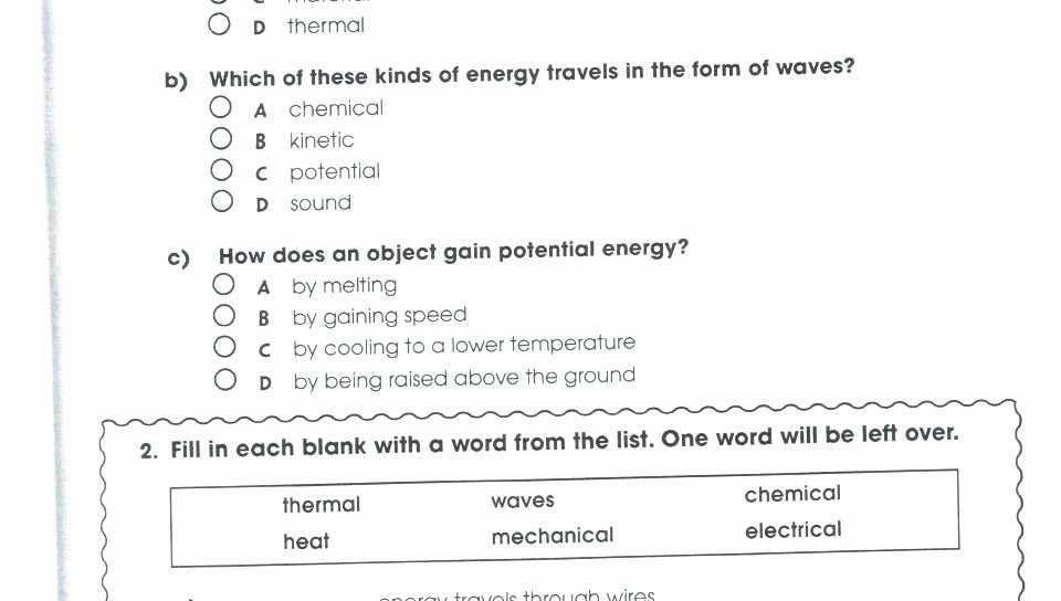 Energy Worksheets Middle School Pdf Conservation Energy Worksheet Answers