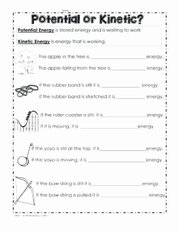 Energy Worksheets Middle School Pdf sound Energy Worksheets for Grade Heat and Light 2