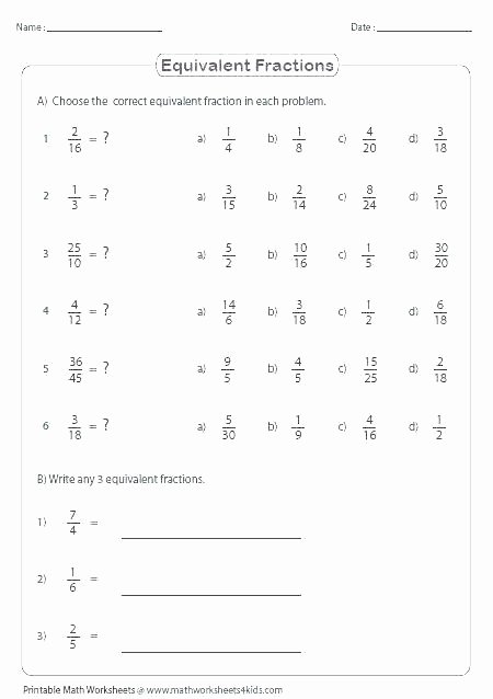 Equivalent Fraction Worksheets 5th Grade Math Worksheets Equivalent Fractions – Primalvape