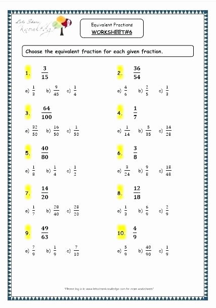 Equivalent Fractions Worksheets 5th Grade Worksheets Equivalent Fractions Grade 4 Maths 5th Math