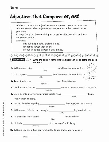 Er Est Worksheets 2nd Grade Prefix Suffix Practice Worksheets Exercises Kids Suffixes