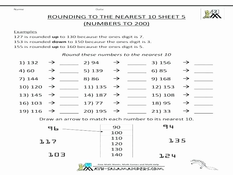 Estimating Numbers Worksheets Decimal Rounding Worksheet Worksheets Free Math Decimals