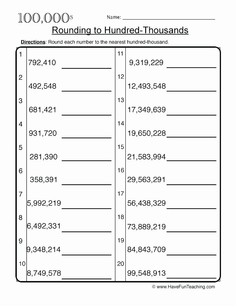 Estimating Numbers Worksheets Grade Math Rounding Worksheets Estimation Final T Activities
