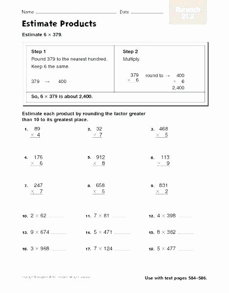 Estimation Worksheet 3rd Grade Maths Estimation Worksheets Grade 6 Rounding Math Worksheets