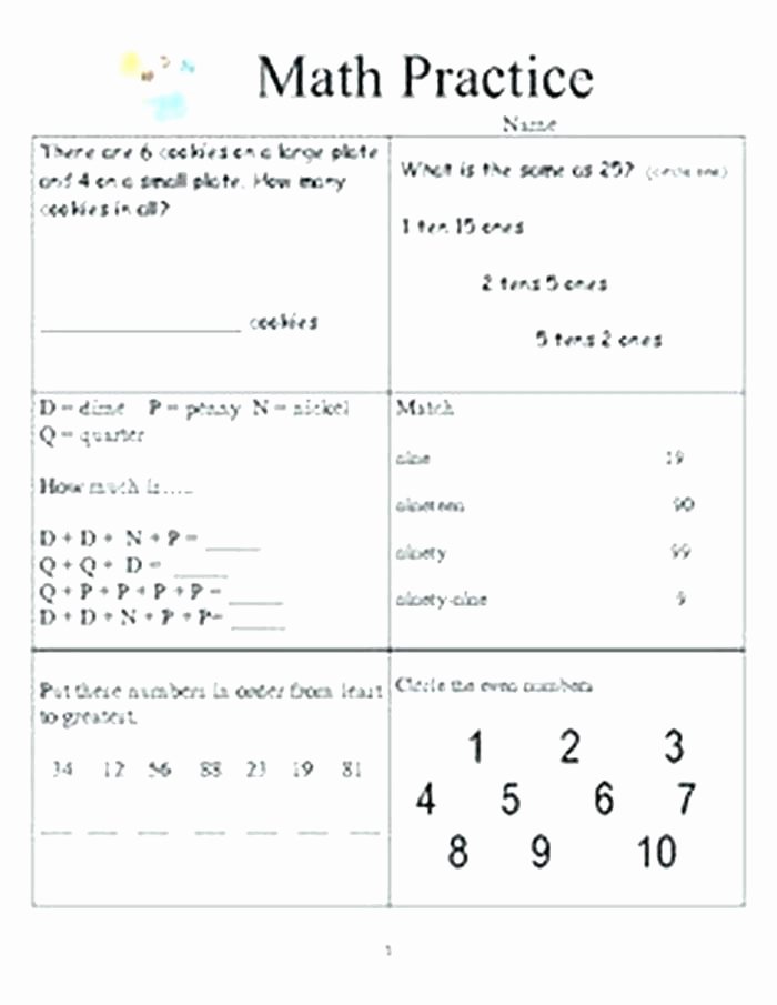 Everyday Math 4th Grade Worksheets Everyday Mathematics Grade 1 Worksheets