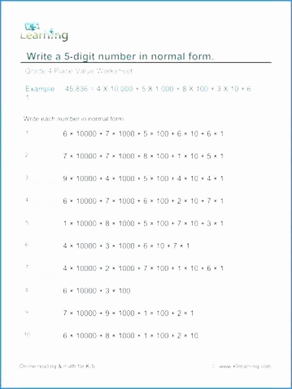 Expanded form with Exponents Worksheet Expanded Math – Buchanansdachurch