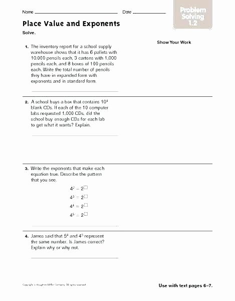 Expanded form with Exponents Worksheet solving Proportions Word Problems Worksheet – Kcctalmavale
