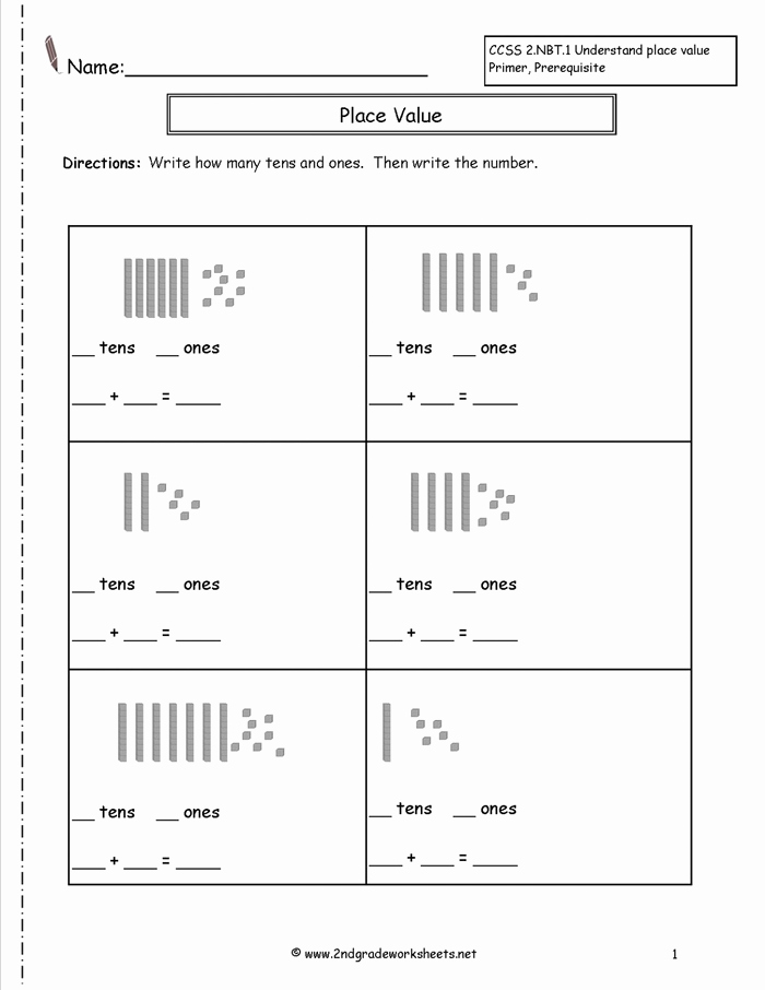 Expanded form Worksheets 5th Grade Math Worksheets for Grade 1 Place Value Antihrap
