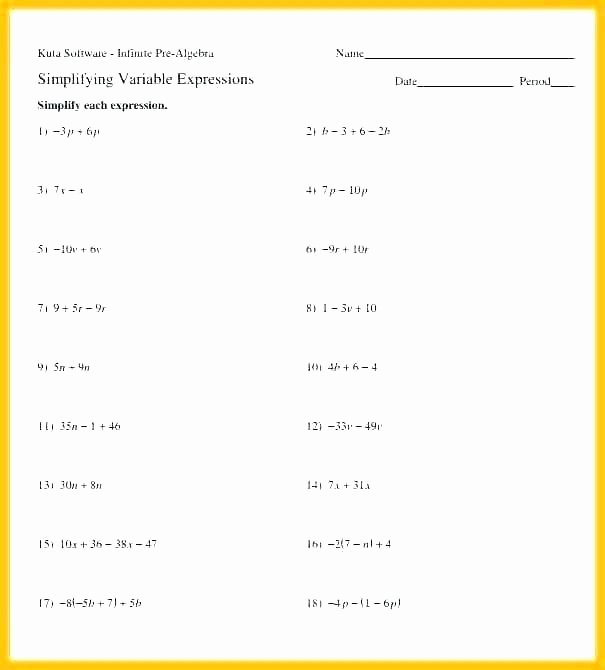 Exponents Worksheets 6th Grade Pdf 5th Grade Algebra Worksheets