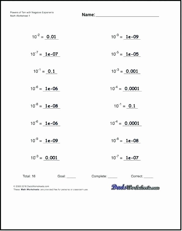 Exponents Worksheets 6th Grade Pdf Exponents Worksheets Grade 7 Exponents Worksheets Laws