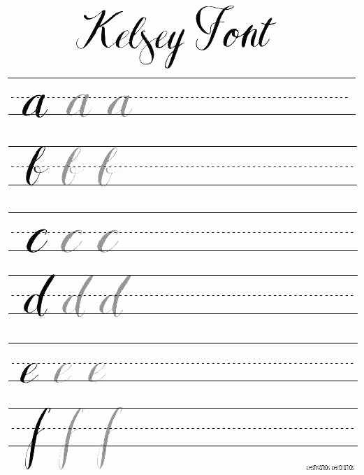 Fake Calligraphy Practice Sheets Calligraphy Writing Practice Worksheets