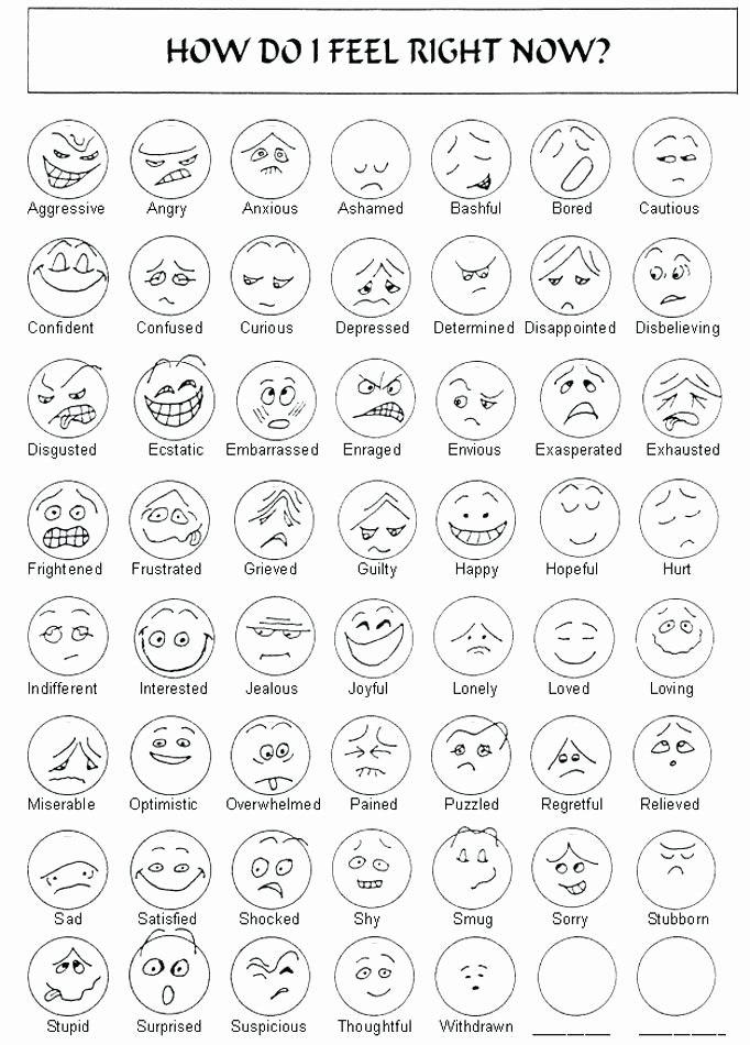 Feelings Worksheets for Adults Beautiful Emotional Intelligence Worksheets – Likki
