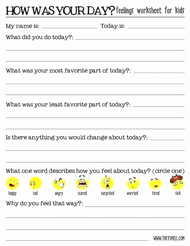 Feelings Worksheets for Preschoolers Feelings thermometer Template for Kids – Copyofthebeautyfo