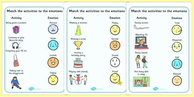 Feelings Worksheets for Preschoolers Feelings Worksheets for Children Feelings Worksheets for