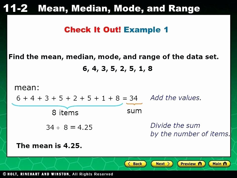Finding the Mean Worksheets What are the Mean Median and Mode – Stnicholaseriecounty