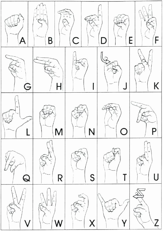 Fingerspelling Practice Worksheets Free Sign Language Worksheets