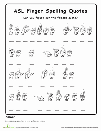 Fingerspelling Practice Worksheets Sign Language Alphabet Practice for the 3 Of asl