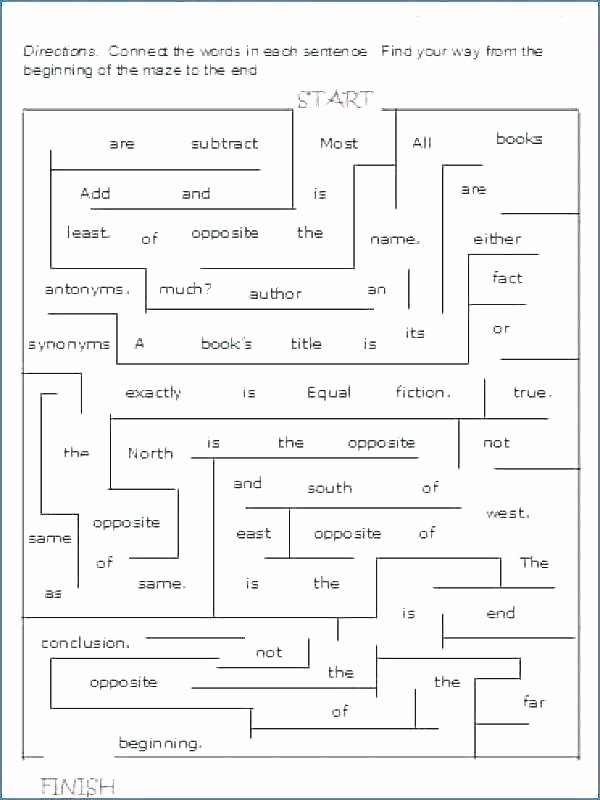 First Grade Antonyms Worksheet Opposite Worksheets for toddlers En Opposites Antonyms